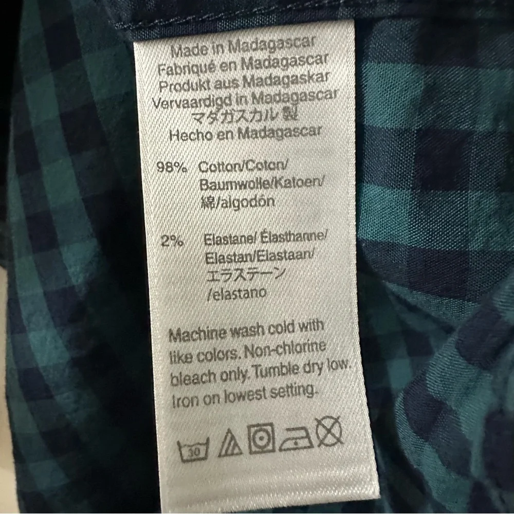 Lot of 2 J.Crew Flex Washed Button‎ Down Shirt Long Sleeve Men’s Sz Large